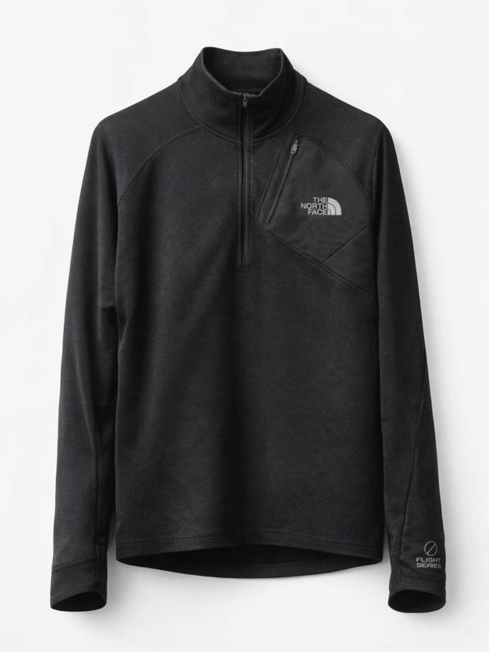 The North Face Flight Series Black Quarter Zip Pullover Athletic Top Thumbholes